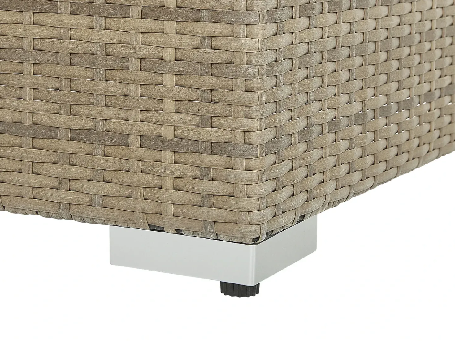 Set da giardino con tavolo 8 posti MAESTRO Modulare Rattan sintetico (PE) Marrone chiaro