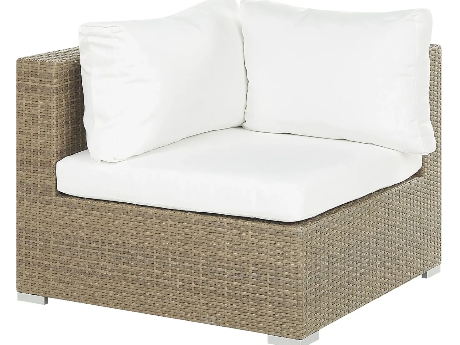 Set da giardino con tavolo 8 posti MAESTRO Modulare Rattan sintetico (PE) Marrone chiaro