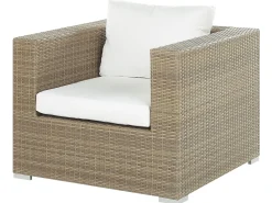Set da giardino con tavolo 8 posti MAESTRO Modulare Rattan sintetico (PE) Marrone chiaro