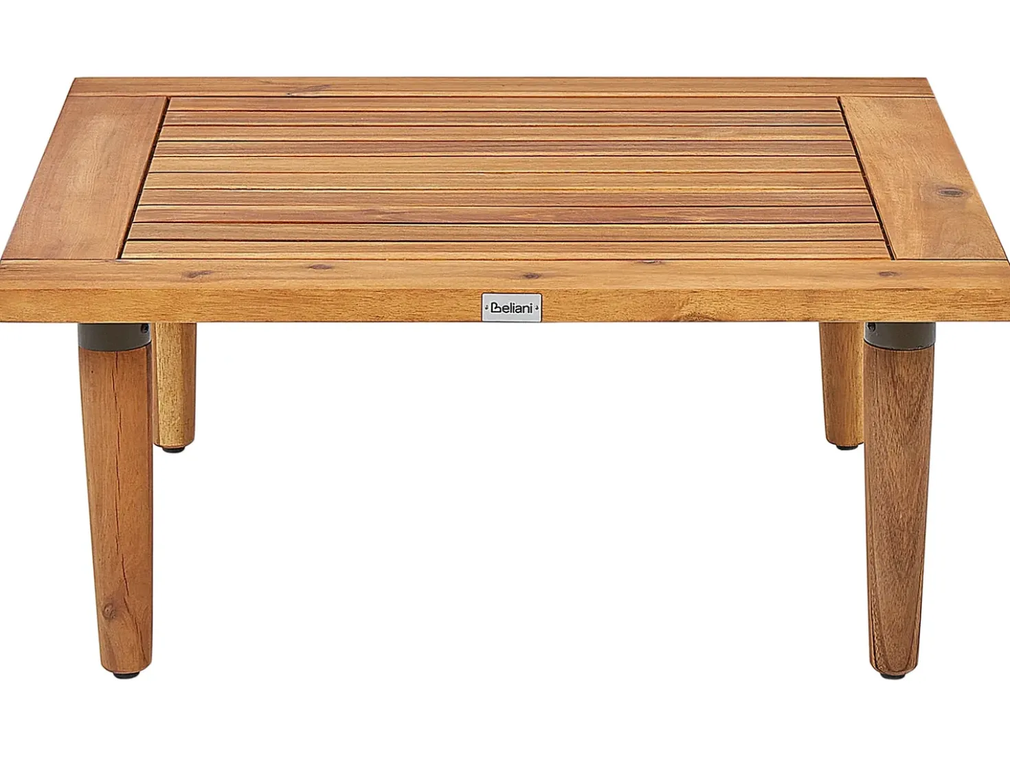 Set da giardino con tavolo 4 posti FRASCATI Modulare Legno di acacia certificato Bianco sporco