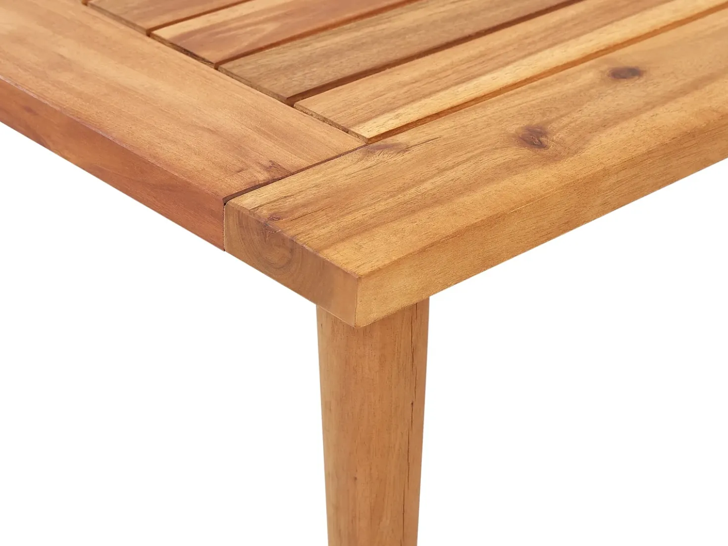 Set da giardino con tavolo 4 posti FRASCATI Modulare Legno di acacia certificato Bianco sporco