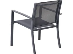 Set da giardino con tavolo 4 posti TAVOLETO Metallo Grigio scuro