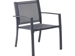 Set da giardino con tavolo 4 posti TAVOLETO Metallo Grigio scuro