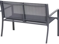 Set da giardino con tavolo 4 posti TAVOLETO Metallo Grigio scuro