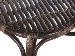 Set da giardino con tavolo 4 posti BRINDISI Rattan Marrone scuro