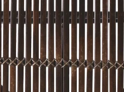 Set da giardino con tavolo 4 posti BRINDISI Rattan Marrone scuro