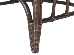 Set da giardino con tavolo 4 posti BRINDISI Rattan Marrone scuro