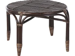 Set da giardino con tavolo 4 posti BRINDISI Rattan Marrone scuro