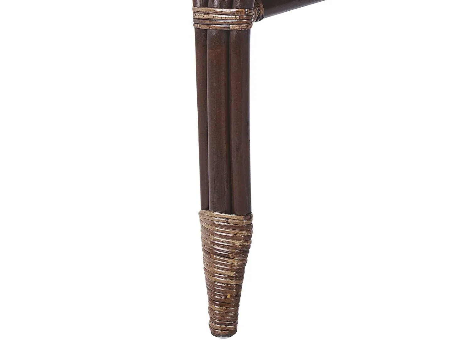 Set da giardino con tavolo 4 posti BRINDISI Rattan Marrone scuro