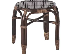 Set da giardino con tavolo 4 posti BRINDISI Rattan Marrone scuro