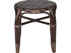 Set da giardino con tavolo 4 posti BRINDISI Rattan Marrone scuro