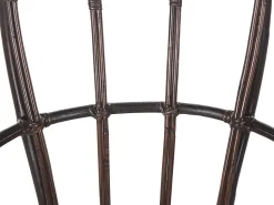 Set da giardino con tavolo 4 posti BRINDISI Rattan Marrone scuro