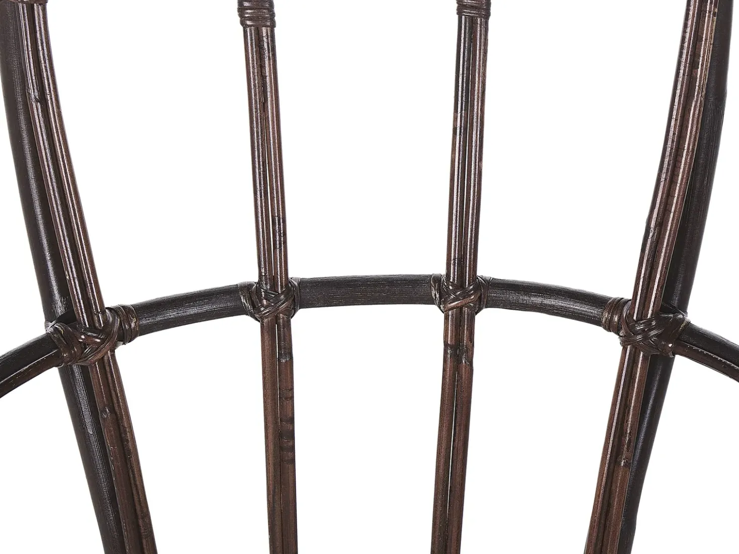 Set da giardino con tavolo 4 posti BRINDISI Rattan Marrone scuro