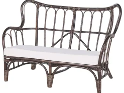 Set da giardino con tavolo 4 posti BRINDISI Rattan Marrone scuro