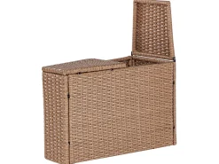 Set da giardino con tavolo 9 posti SEVERO Rattan sintetico (PE) Beige sabbia