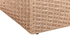 Set da giardino con tavolo 9 posti SEVERO Rattan sintetico (PE) Beige sabbia