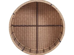 Set da giardino con tavolo 9 posti SEVERO Rattan sintetico (PE) Beige sabbia