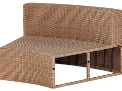 Set da giardino con tavolo 9 posti SEVERO Rattan sintetico (PE) Beige sabbia