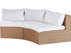 Set da giardino con tavolo 9 posti SEVERO Rattan sintetico (PE) Beige sabbia
