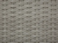 Set da giardino con tavolo 8 posti XXL Lato destro Modulare Rattan sintetico (PE) Grigio