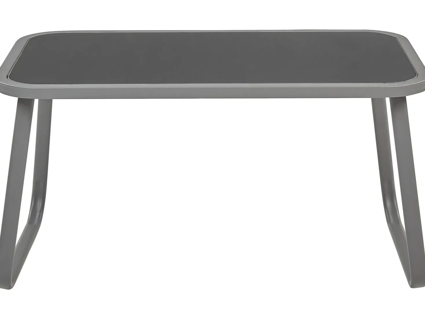 Set da giardino con tavolo 4 posti BARREA Metallo Grigio