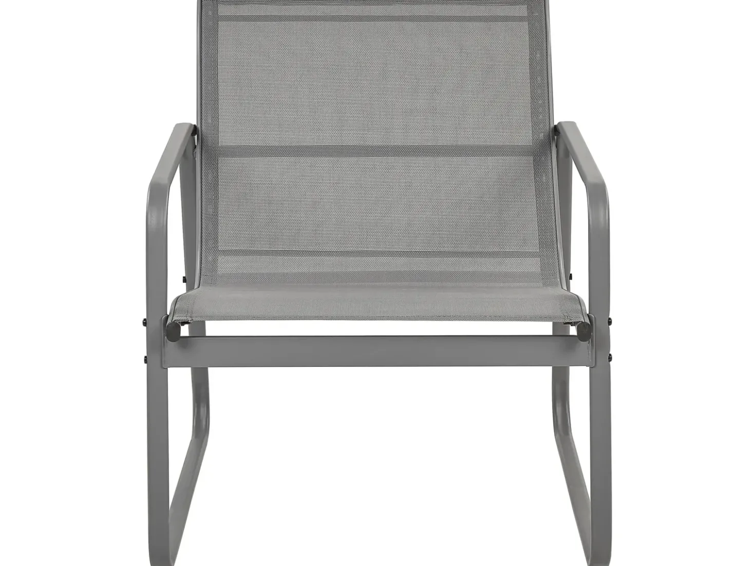 Set da giardino con tavolo 4 posti BARREA Metallo Grigio