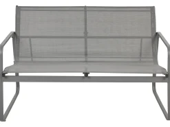 Set da giardino con tavolo 4 posti BARREA Metallo Grigio