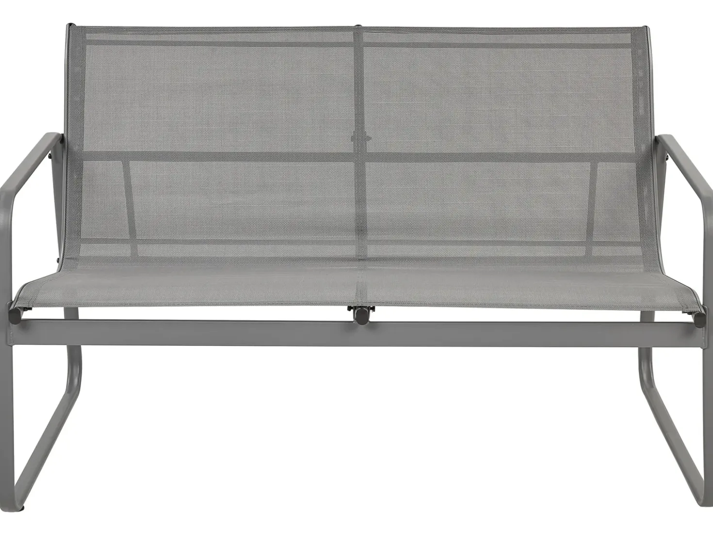 Set da giardino con tavolo 4 posti BARREA Metallo Grigio
