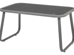 Set da giardino con tavolo 4 posti BARREA Metallo Grigio