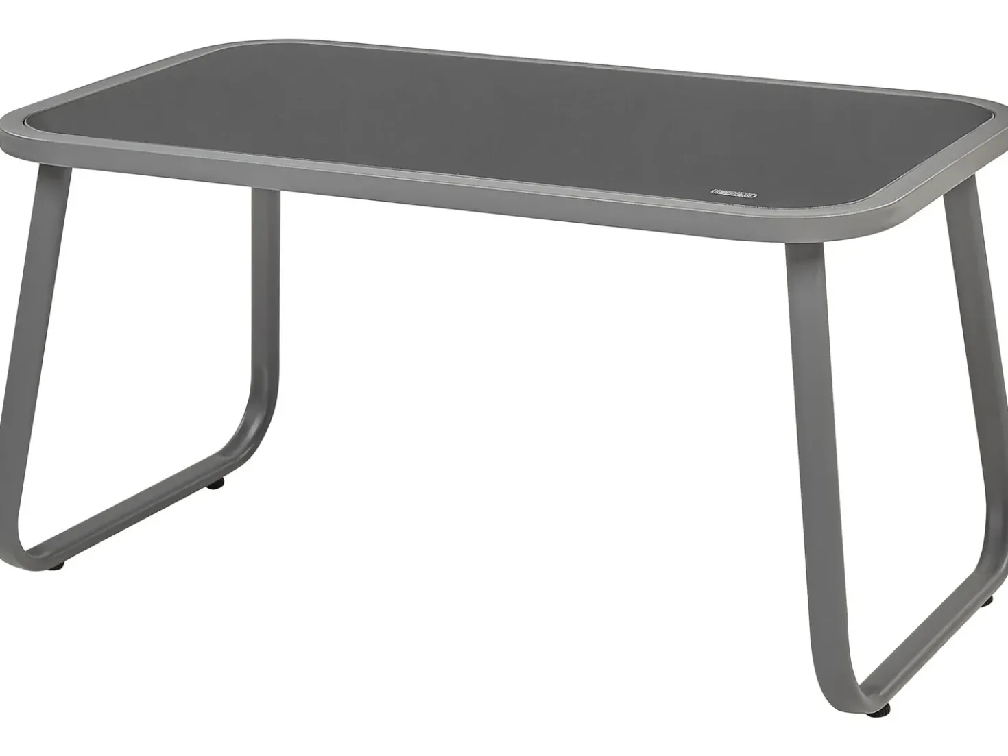 Set da giardino con tavolo 4 posti BARREA Metallo Grigio