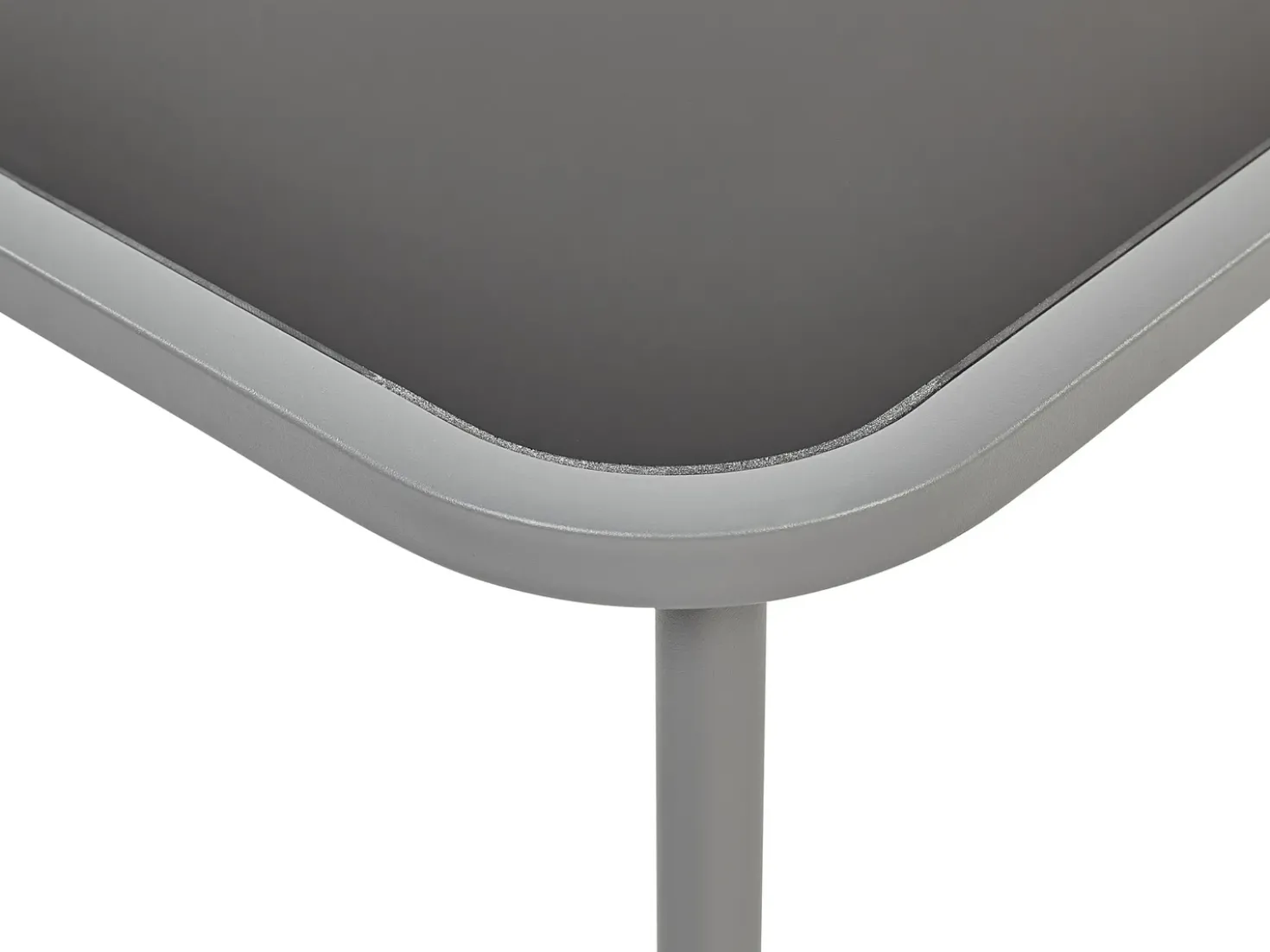 Set da giardino con tavolo 4 posti BARREA Metallo Grigio