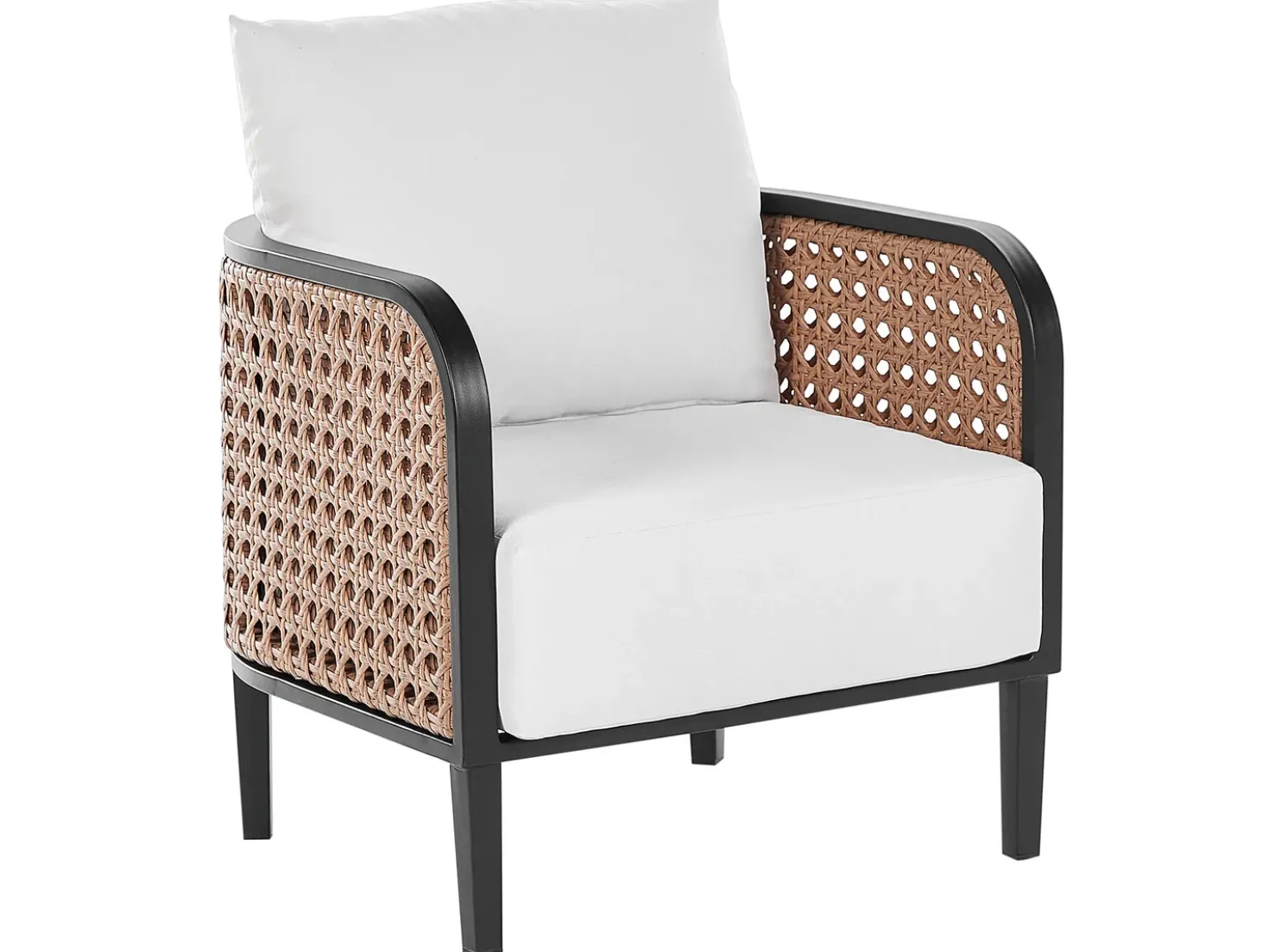 Set da giardino con tavolo 5 posti MONTEFALCO Metallo Bianco