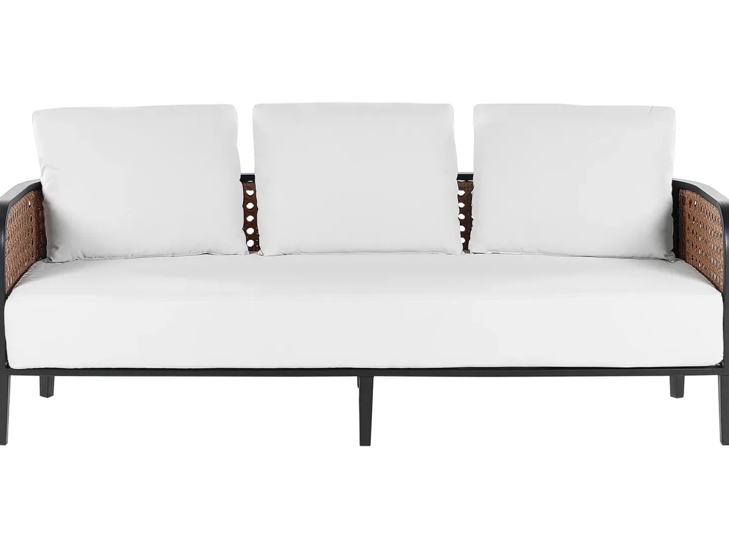 Set da giardino con tavolo 5 posti MONTEFALCO Metallo Bianco