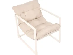 Set da giardino con tavolo 4 posti GARDA Metallo Beige