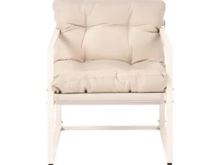Set da giardino con tavolo 4 posti GARDA Metallo Beige