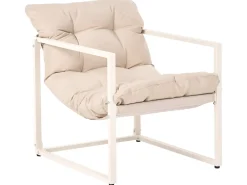 Set da giardino con tavolo 4 posti GARDA Metallo Beige
