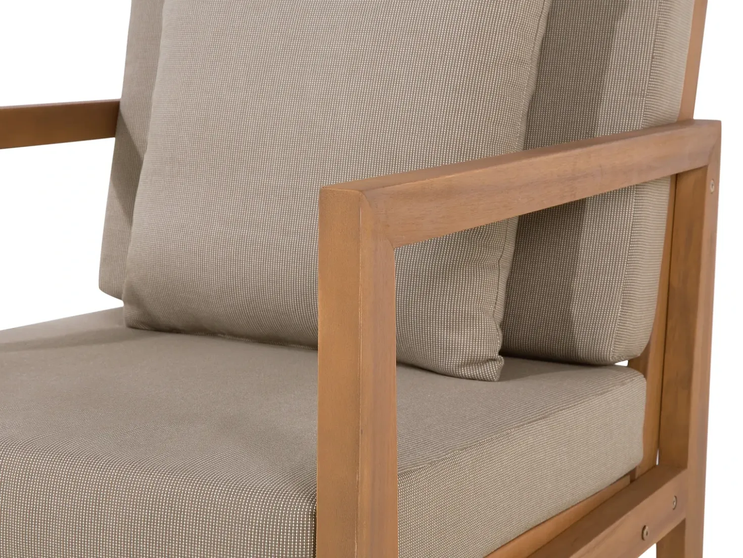 Set da giardino con tavolo 7 posti PATAJA Legno di acacia certificato Marrone chiaro