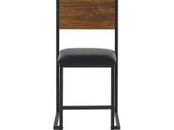 Set da pranzo BURTON Marrone/Nero 4 posti
