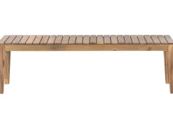 Set da pranzo da giardino con panche 6 posti CHIOGGIA Legno di acacia certificato Marrone chiaro