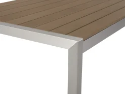 Set da pranzo da giardino 6 posti VERNIO Marrone