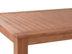 Set da pranzo da giardino con panche 6 posti MONSANO Legno d'eucalipto Marrone