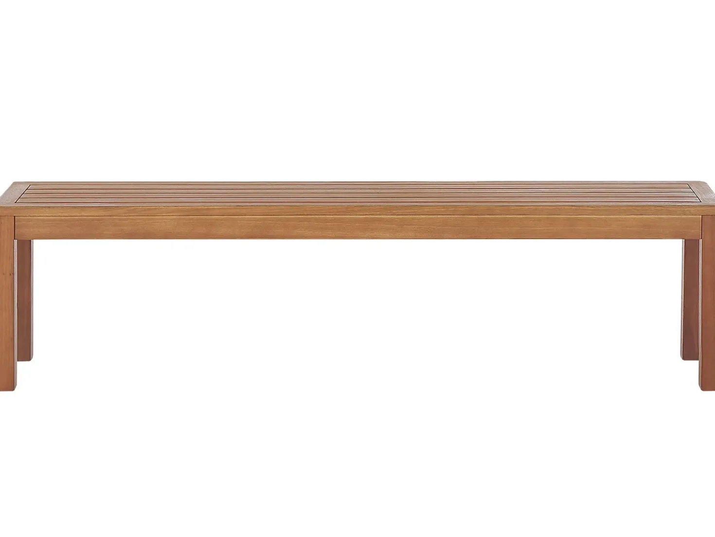 Set da pranzo da giardino con panche 6 posti MONSANO Legno d'eucalipto Marrone
