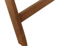 Set da pranzo da giardino 6 posti AMANTEA con Ombrellone Legno d'acacia Rosso
