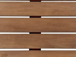Set da pranzo da giardino 6 posti AMANTEA con Ombrellone Legno d'acacia Rosso