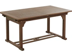 Set da pranzo da giardino 6 posti AMANTEA con Ombrellone Legno d'acacia Rosso
