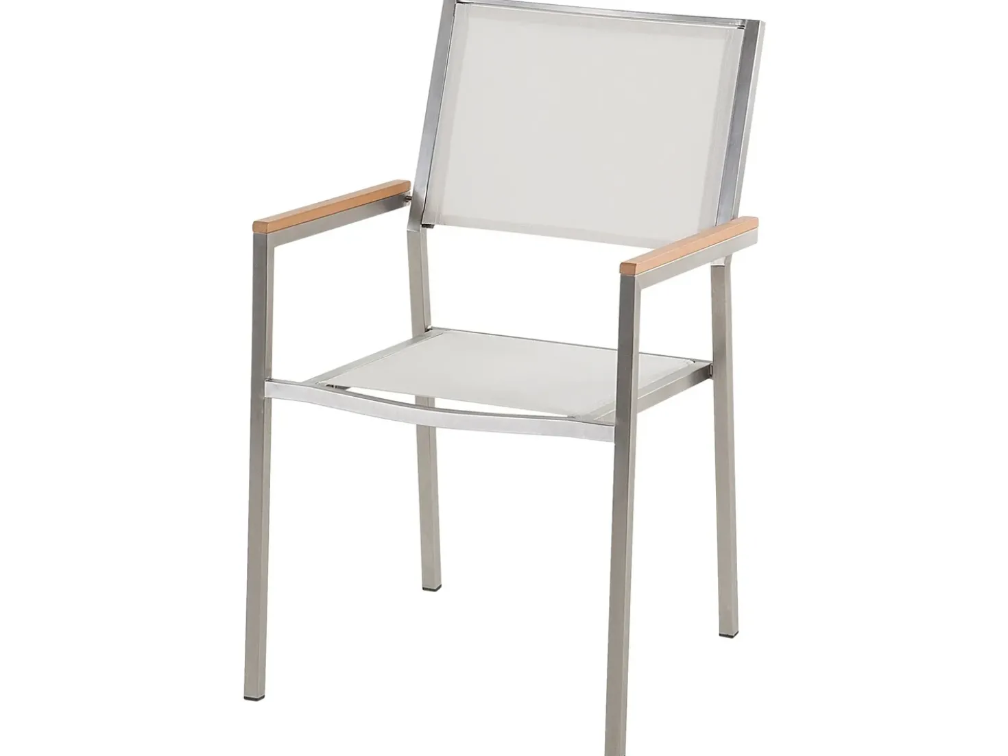 Set da pranzo da giardino 8 posti GROSSETO Piastra tripla Granito Lucido Nero/Bianco
