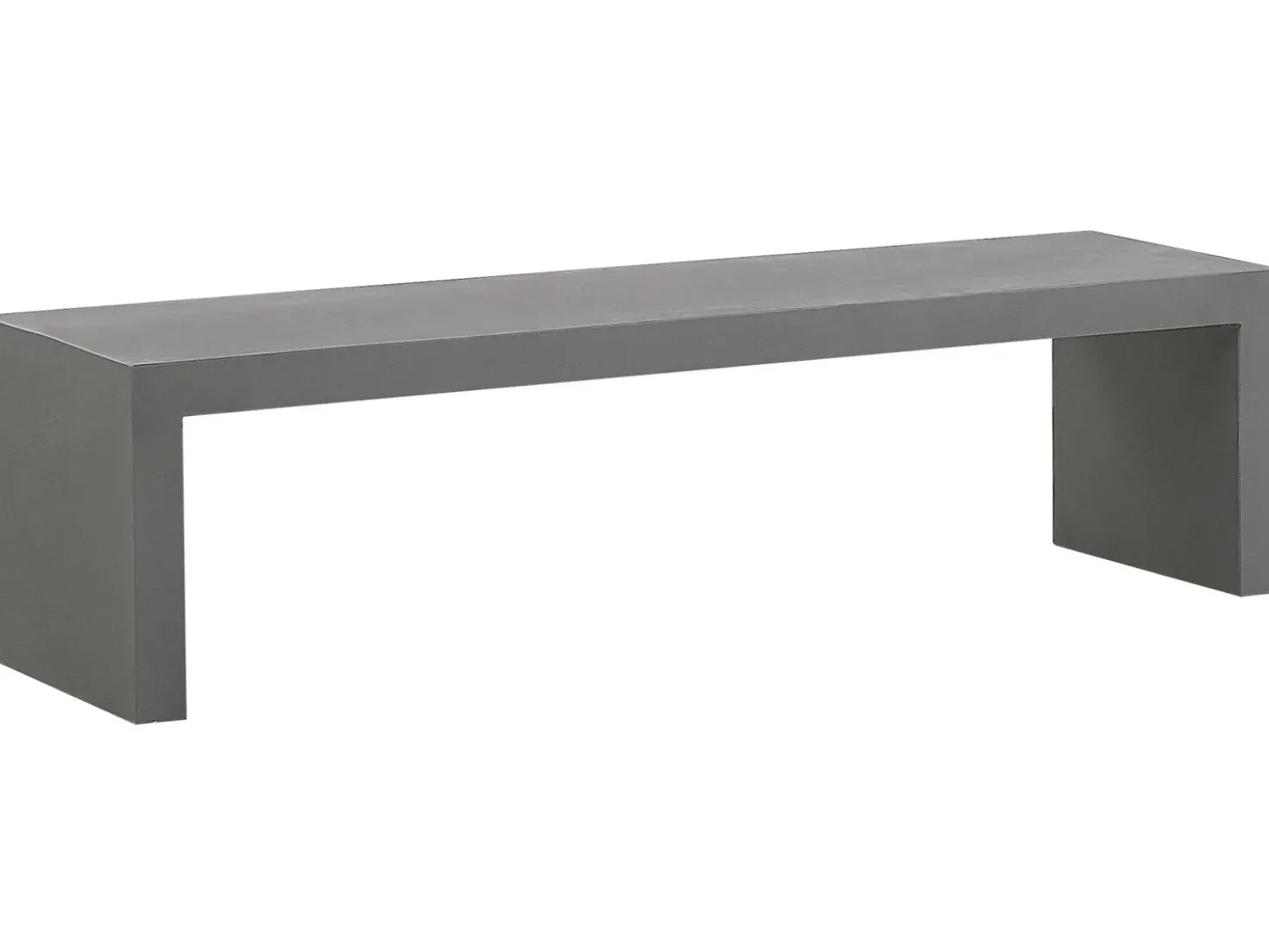 Set da pranzo da giardino con panche 4 posti TARANTO Cemento Grigio