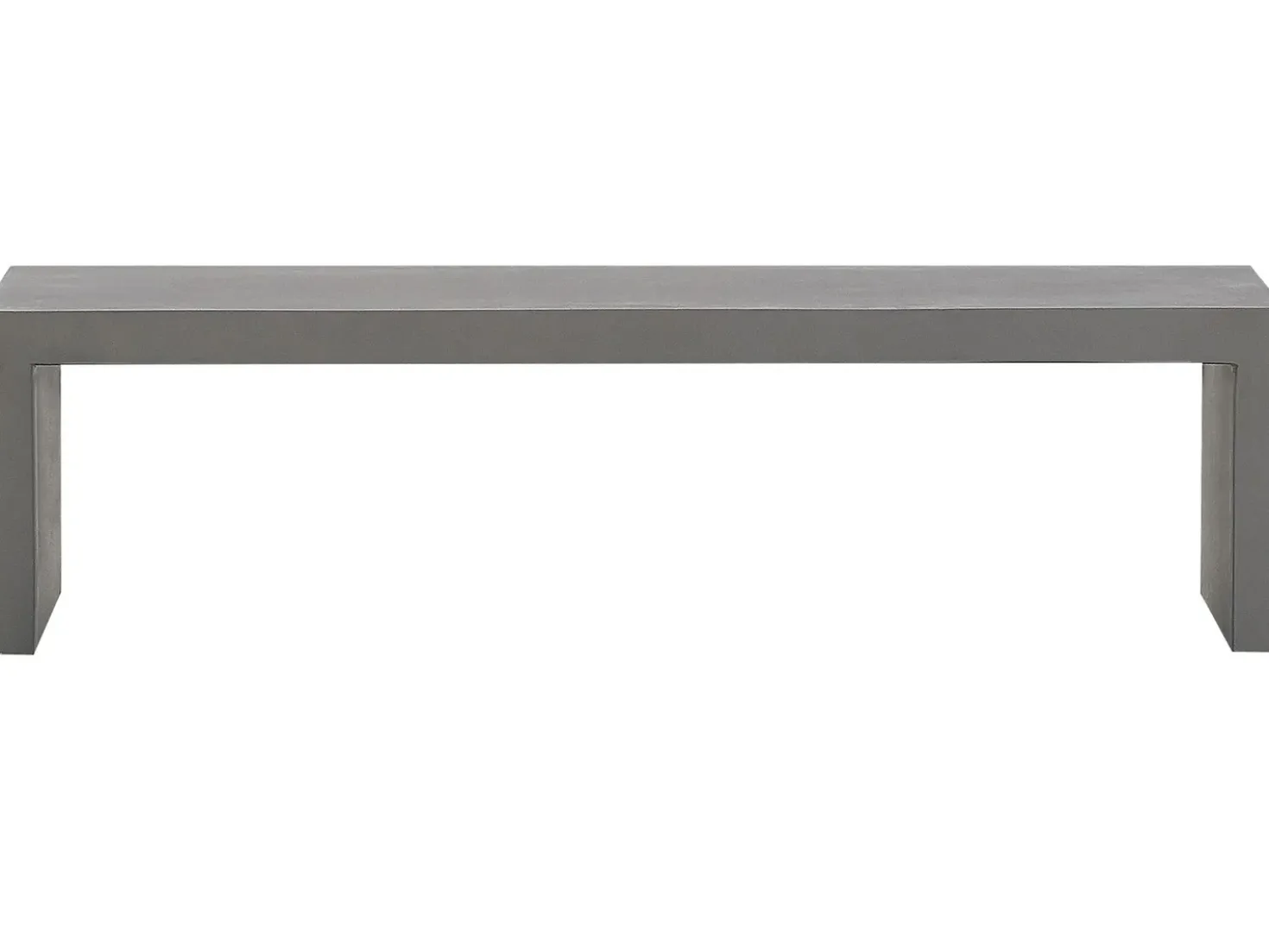 Set da pranzo da giardino con panche 4 posti TARANTO Cemento Grigio