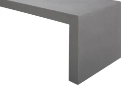 Set da pranzo da giardino con panche 4 posti TARANTO Cemento Grigio