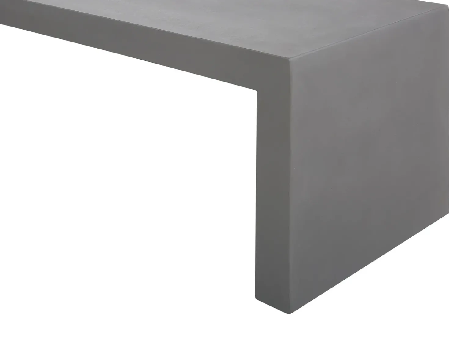 Set da pranzo da giardino con panche 4 posti TARANTO Cemento Grigio